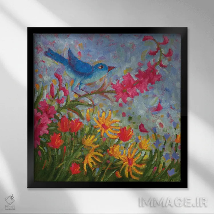 تابلو سفر کوتاه در بزرگراه ۹۳ اثر سیندی روِل - نمای قابدار مشکی