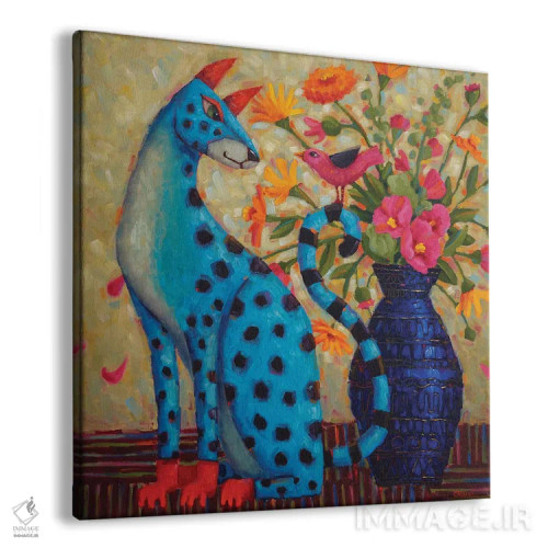 تابلو خرد به رنگ صورتی سخن میگوید اثر سیندی روِل - نمای پرسپکتیو محصول