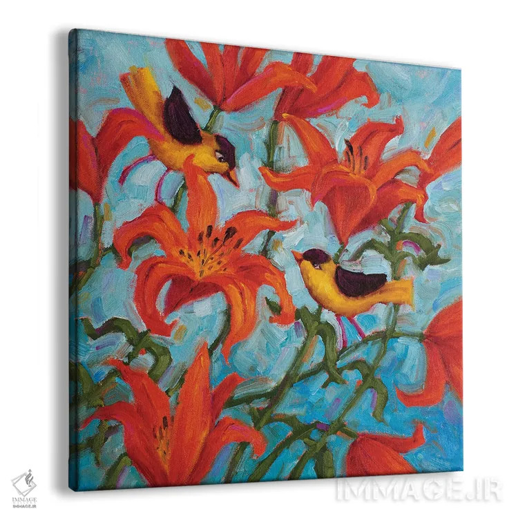 تابلو ملودیهای سوسن غربی اثر سیندی روِل - نمای پرسپکتیو محصول