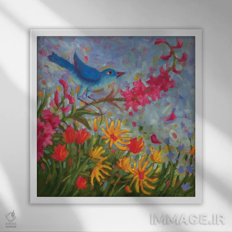 تابلو سفر کوتاه در بزرگراه ۹۳ اثر سیندی روِل - نمای قابدار سفید