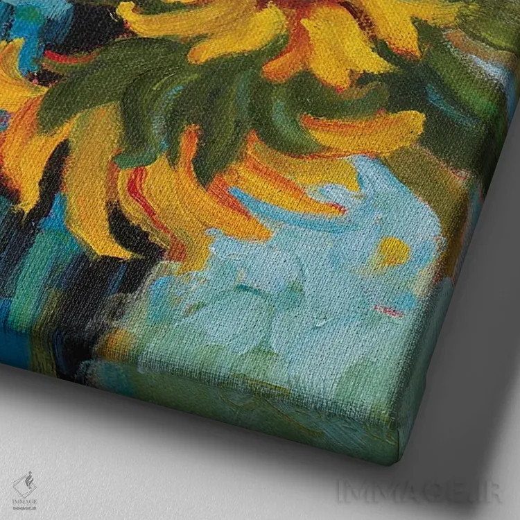 تابلو روزی شبیه این اثر سیندی روِل - نمای نزدیک بافت بوم