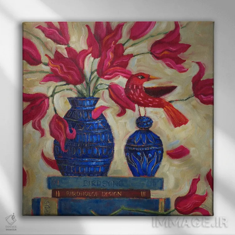 تابلو فقط سر زدن اثر سیندی روِل - نمای روبهرو روی دیوار