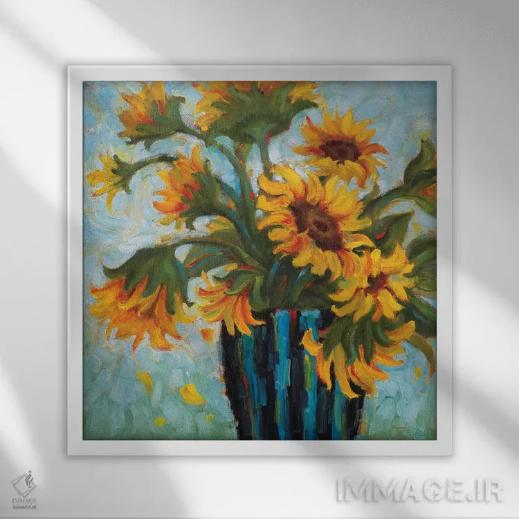 تابلو روزی شبیه این اثر سیندی روِل - نمای قابدار سفید