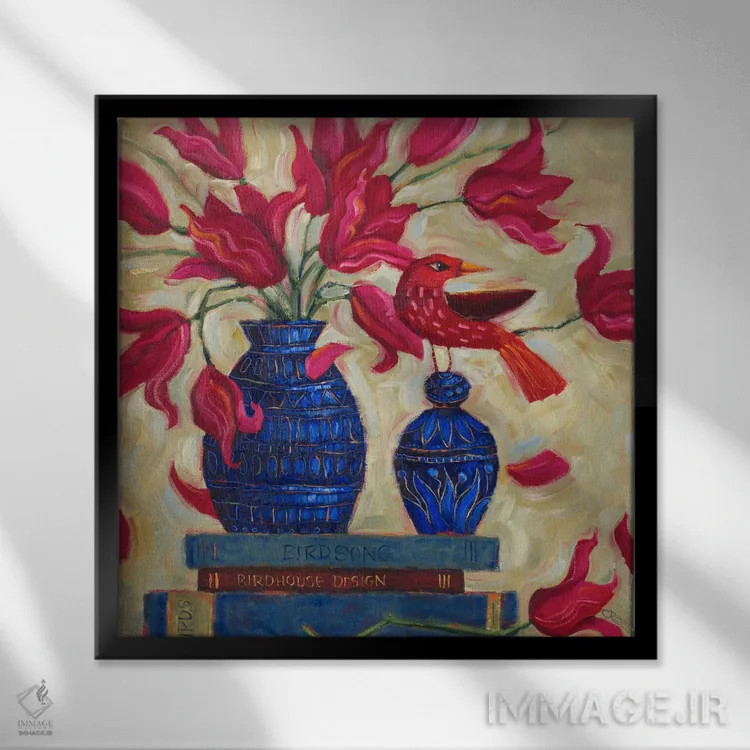 تابلو فقط سر زدن اثر سیندی روِل - نمای قابدار مشکی