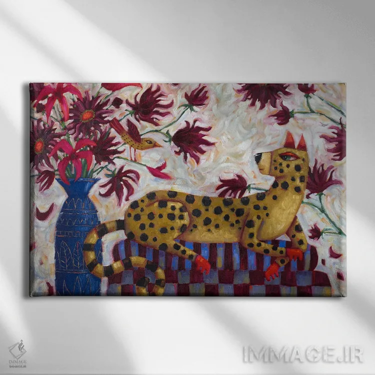 تابلو هارمونی زیر کوکبها اثر سیندی روِل - نمای روبهرو روی دیوار