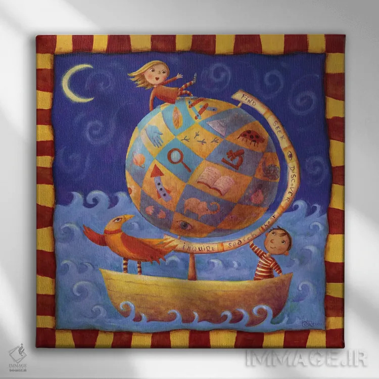 تابلو کشف کردن اثر سیندی روِل - نمای روبهرو روی دیوار