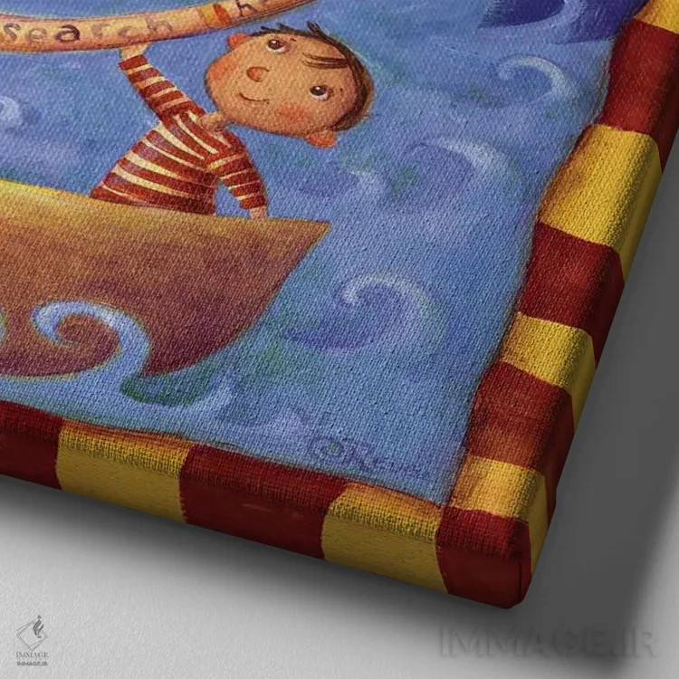 تابلو کشف کردن اثر سیندی روِل - نمای نزدیک بافت بوم