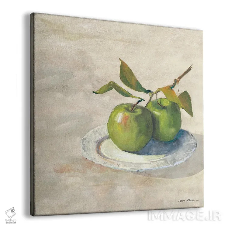 تابلو سیب سبز یک (خنثی) اثر کارول روان - نمای پرسپکتیو محصول