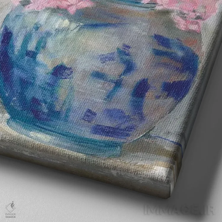 تابلو لباس بانوان شماره دو (روشن) اثر کارول روان - نمای نزدیک بافت بوم