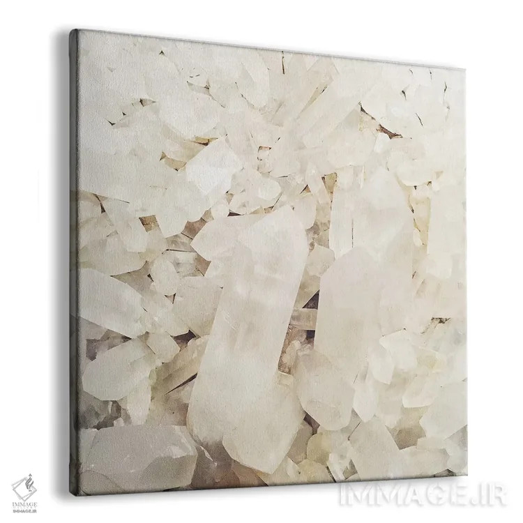 تابلو بلورهای کوارتز اثر کاسیا بک - نمای پرسپکتیو محصول