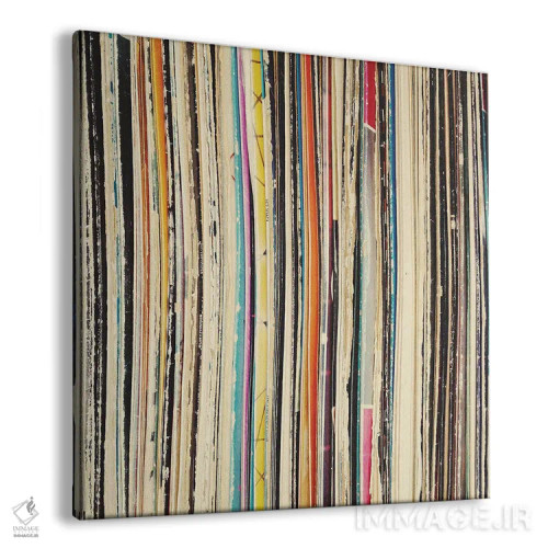 تابلو مجموعه صفحههای موسیقی اثر کاسیا بک - نمای پرسپکتیو محصول