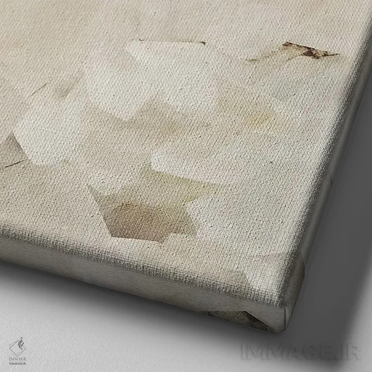 تابلو بلورهای کوارتز اثر کاسیا بک - نمای نزدیک بافت بوم