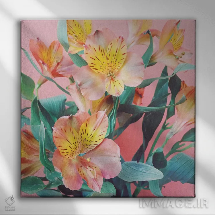تابلو دستهگل بهاری اثر کاسیا بک - نمای روبهرو روی دیوار