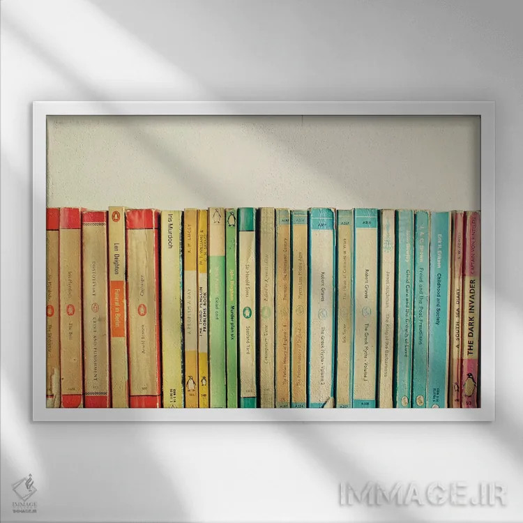 تابلو پرندگان در رژه اثر کاسیا بک - نمای قابدار سفید