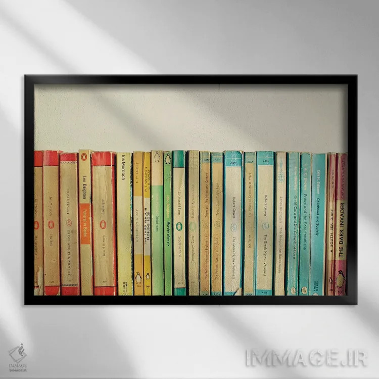 تابلو پرندگان در رژه اثر کاسیا بک - نمای قابدار مشکی