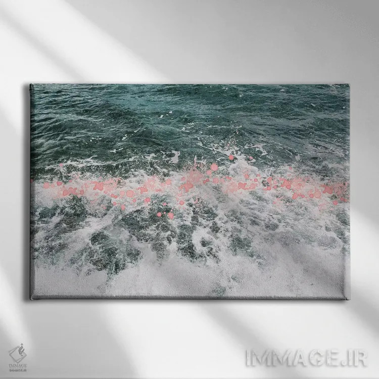 تابلو پاشیدن (پاشش) اثر کاسیا بک - نمای روبهرو روی دیوار