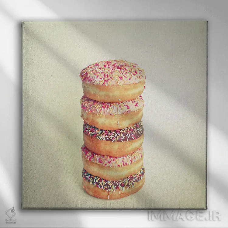تابلو تل دونات اثر کاسیا بک - نمای روبهرو روی دیوار