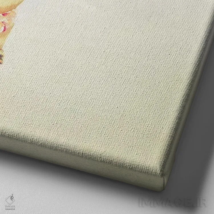 تابلو تل دونات اثر کاسیا بک - نمای نزدیک بافت بوم