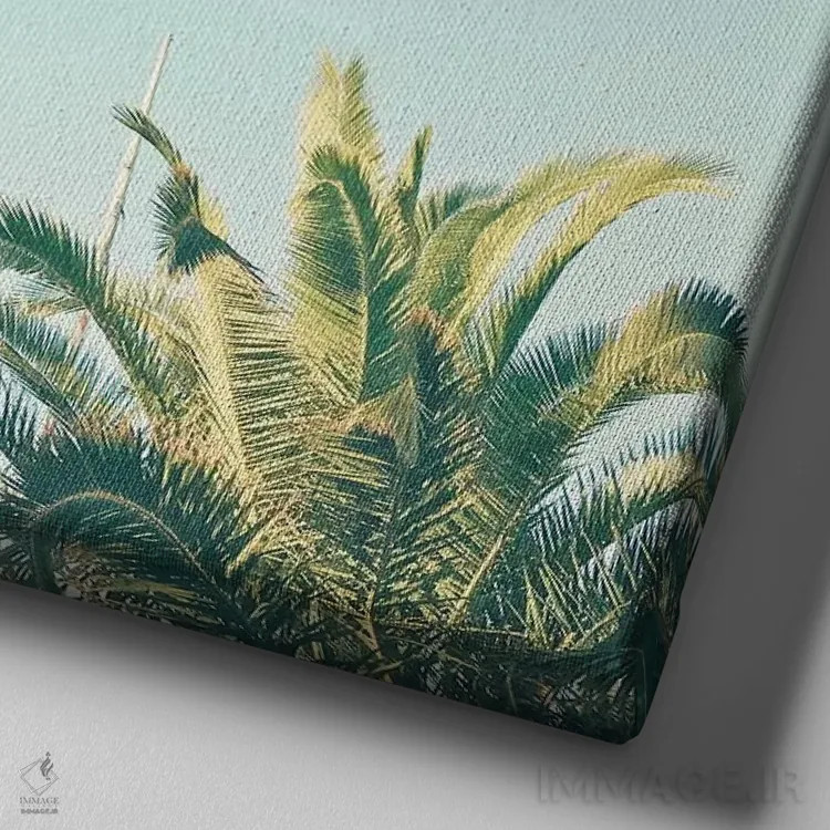 تابلو زمان تابستان اثر کاسیا بک - نمای نزدیک بافت بوم