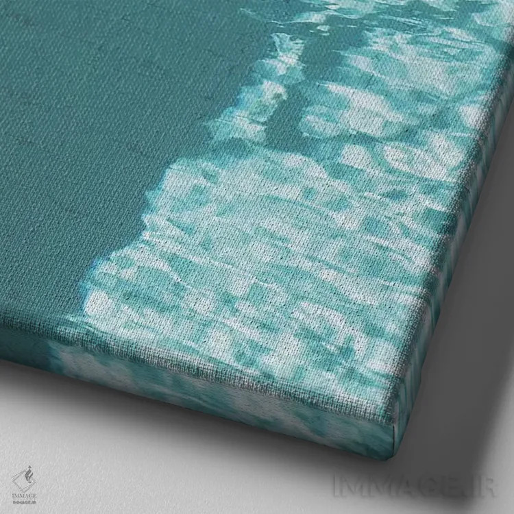 تابلو استخر شنا شماره چهار اثر کاسیا بک - نمای نزدیک بافت بوم