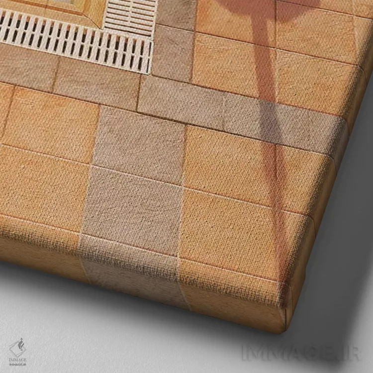 تابلو استخر شنا اثر کاسیا بک - نمای نزدیک بافت بوم