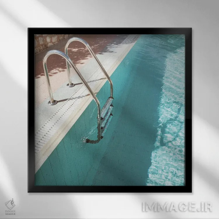 تابلو استخر شنا شماره چهار اثر کاسیا بک - نمای قابدار مشکی