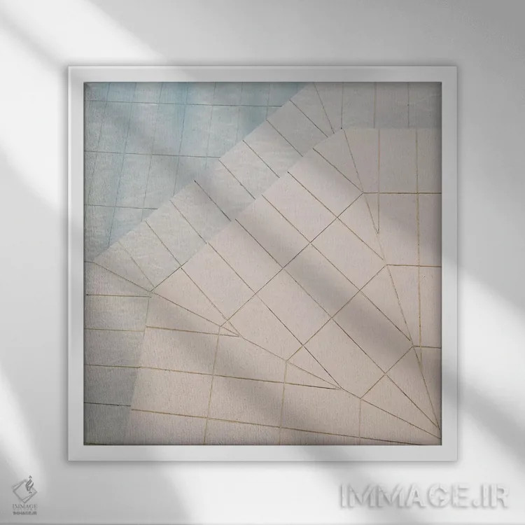 تابلو استخر شنا شماره دو اثر کاسیا بک - نمای قابدار سفید