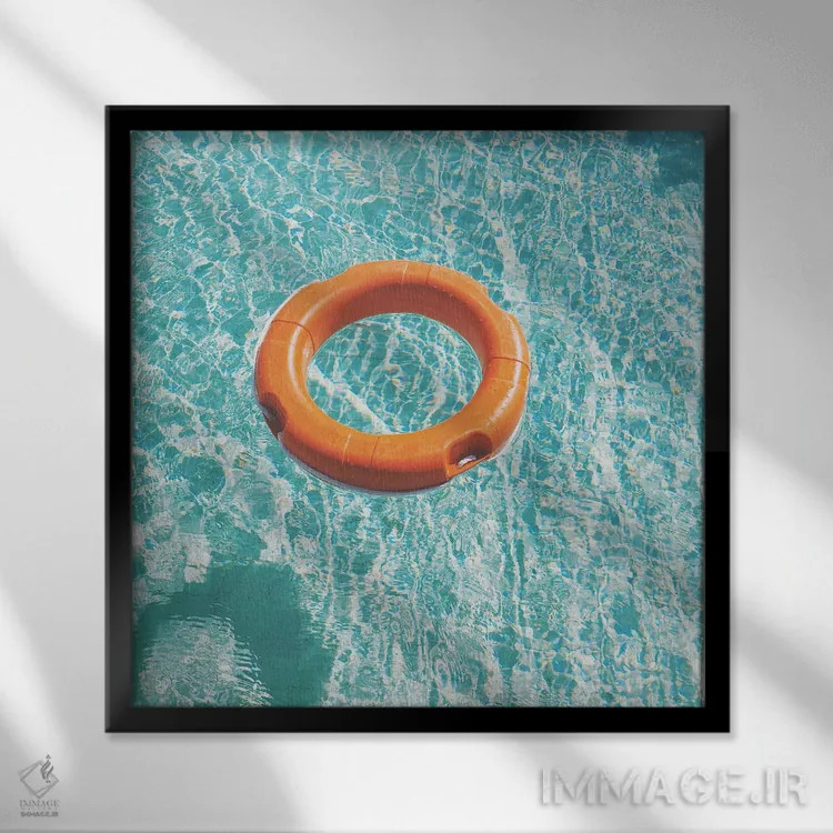 تابلو استخر شنا شماره سه اثر کاسیا بک - نمای قابدار مشکی