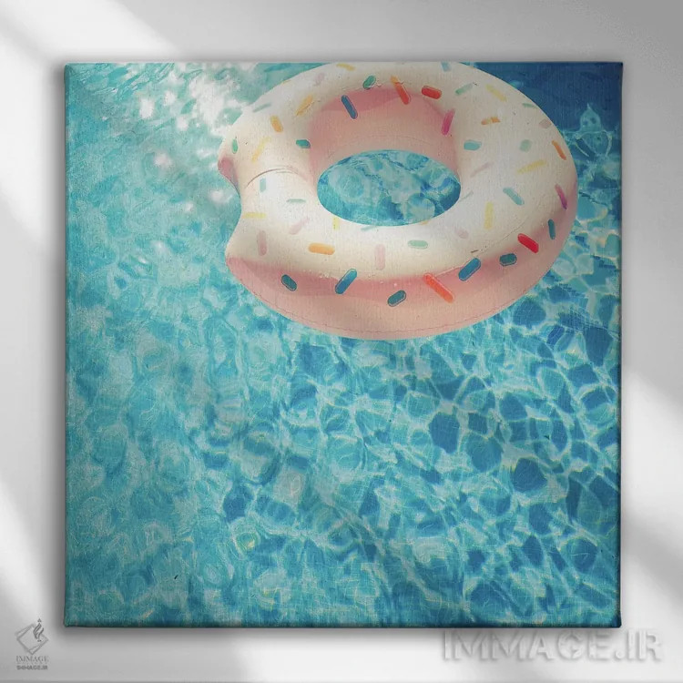 تابلو استخر شنا شماره هفت اثر کاسیا بک - نمای روبهرو روی دیوار