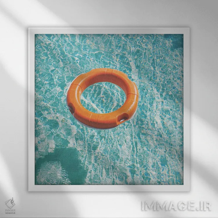 تابلو استخر شنا شماره سه اثر کاسیا بک - نمای قابدار سفید