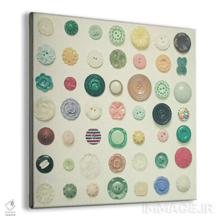 تابلو مجموعه دکمهها اثر کاسیا بک - نمای پرسپکتیو محصول