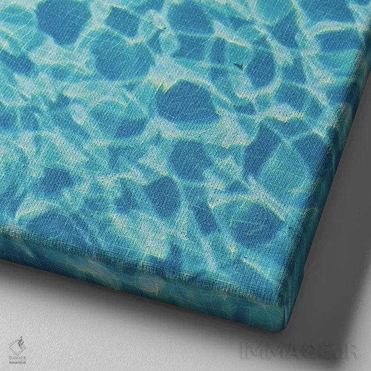 تابلو استخر شنا شماره هفت اثر کاسیا بک - نمای نزدیک بافت بوم