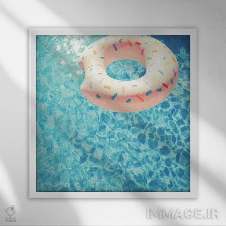 تابلو استخر شنا شماره هفت اثر کاسیا بک - نمای قابدار سفید