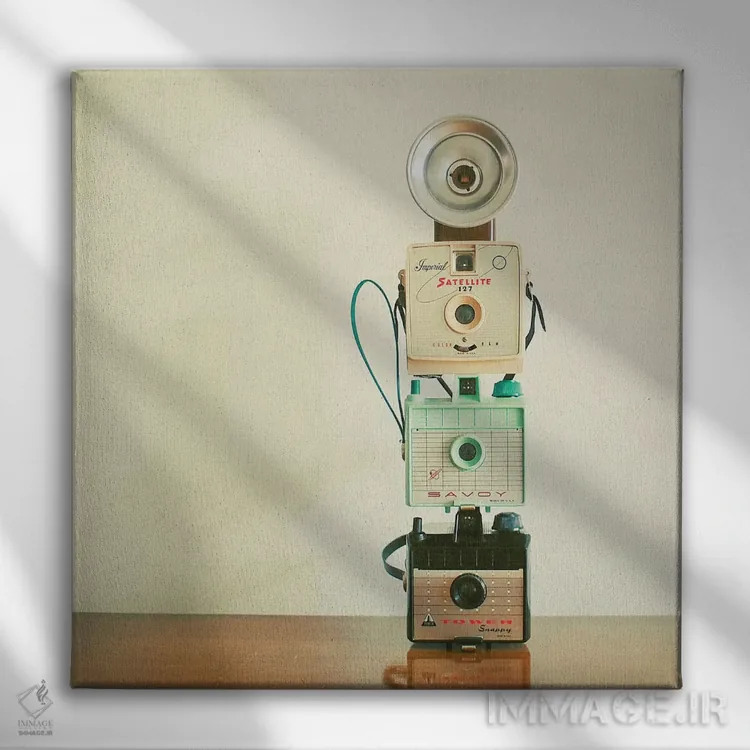 تابلو برج دوربینها اثر کاسیا بک - نمای روبهرو روی دیوار