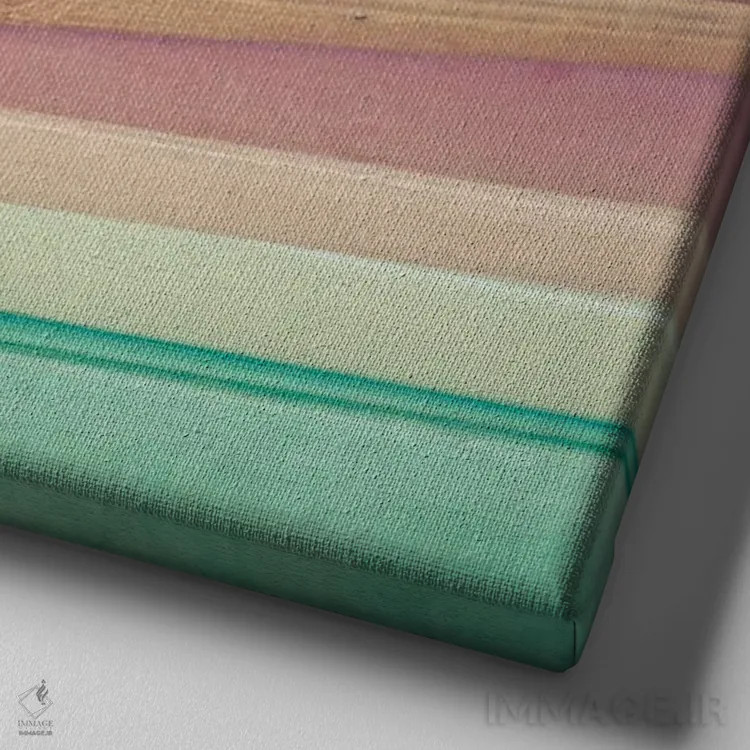 تابلو عاشق کتاب اثر کاسیا بک - نمای نزدیک بافت بوم