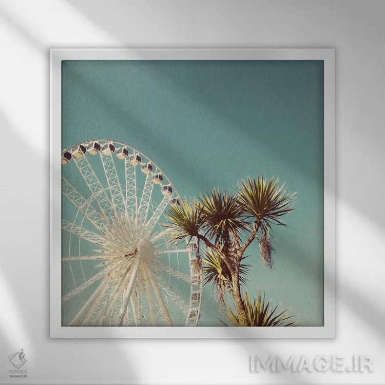 تابلو اوج تابستان اثر کاسیا بک - نمای قابدار سفید