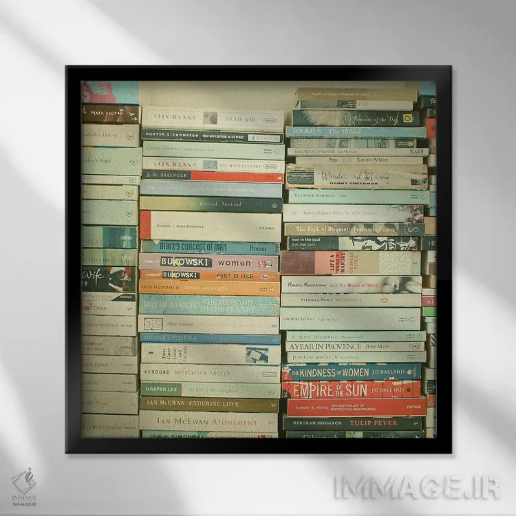 تابلو کرم کتاب (اهل کتاب) اثر کاسیا بک - نمای قابدار مشکی