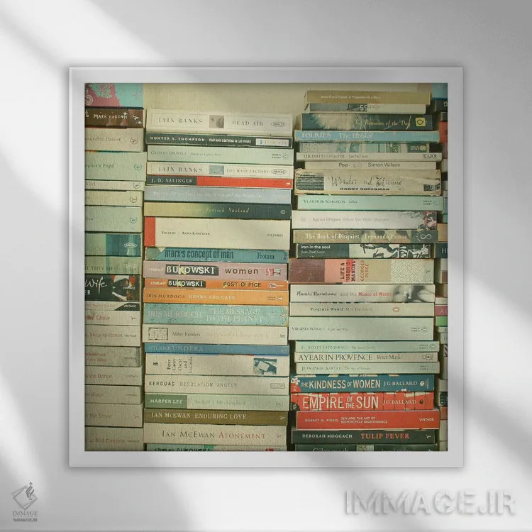 تابلو کرم کتاب (اهل کتاب) اثر کاسیا بک - نمای قابدار سفید