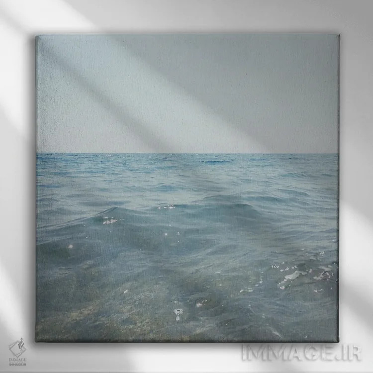 تابلو اقیانوس آرام اثر کاسیا بک - نمای روبهرو روی دیوار