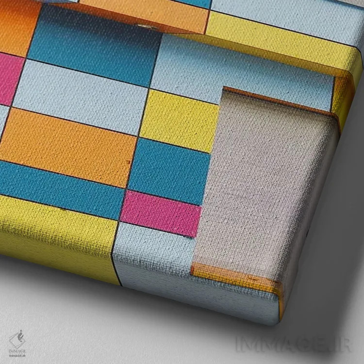 تابلو لوله اثر کاسیا بک - نمای نزدیک بافت بوم