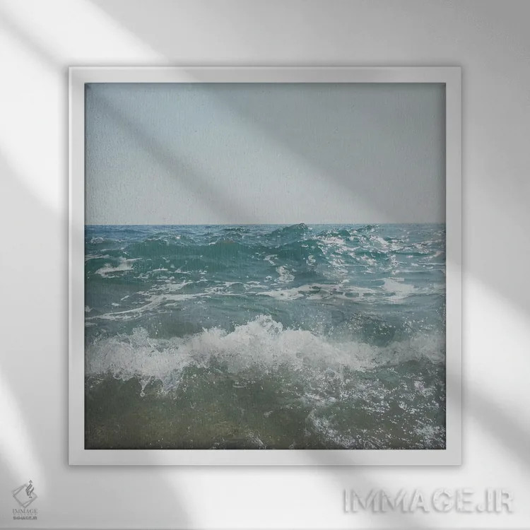 تابلو کرانه اثر کاسیا بک - نمای قابدار سفید