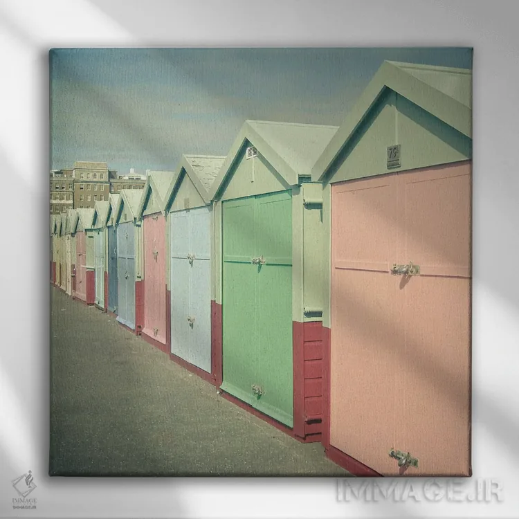 تابلو ساحل دریا اثر کاسیا بک - نمای روبهرو روی دیوار