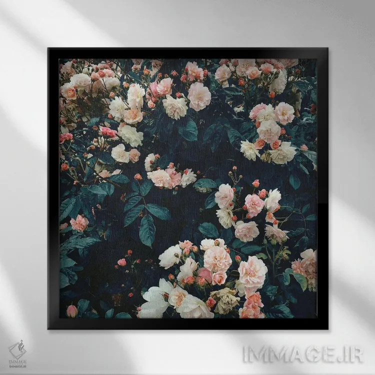 تابلو باغ اسرارآمیز اثر کاسیا بک - نمای قابدار مشکی