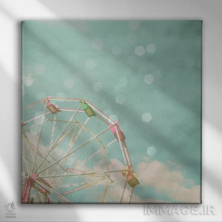 تابلو چرخ آبنباتی اثر کاسیا بک - نمای روبهرو روی دیوار