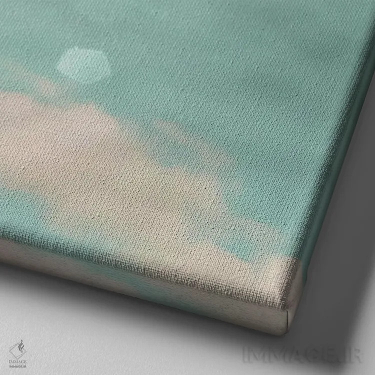 تابلو چرخ آبنباتی اثر کاسیا بک - نمای نزدیک بافت بوم