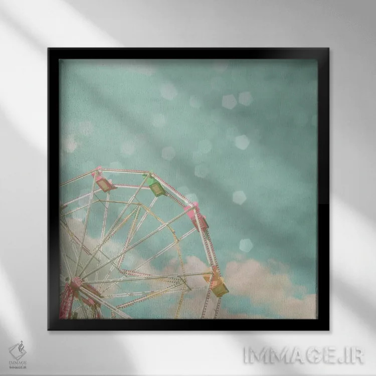 تابلو چرخ آبنباتی اثر کاسیا بک - نمای قابدار مشکی