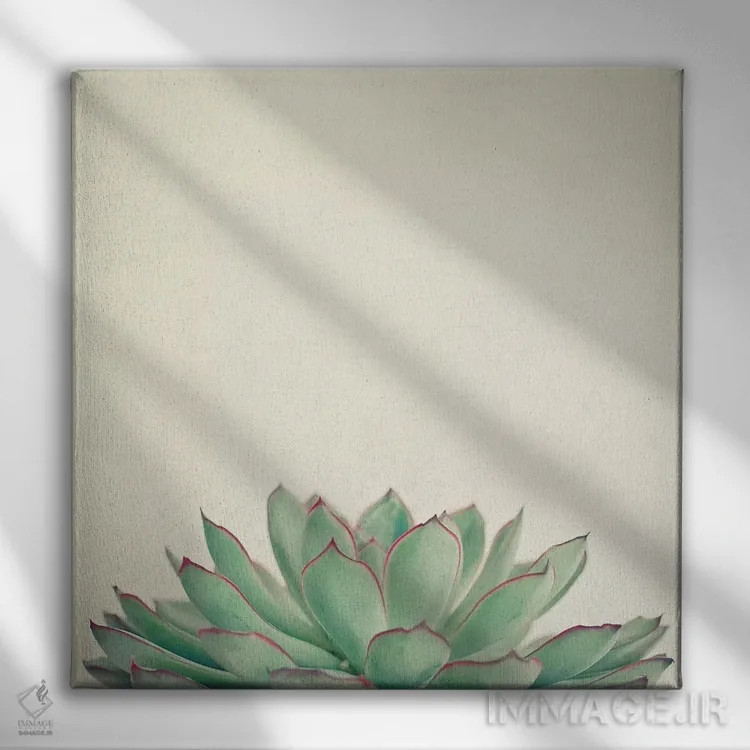 تابلو اچوریا (نوعی گیاه) اثر کاسیا بک - نمای روبهرو روی دیوار