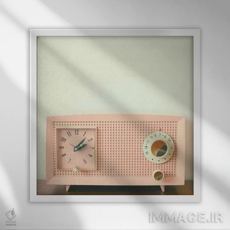 تابلو شنیدن آسان (موسیقی آرام) اثر کاسیا بک - نمای قابدار سفید