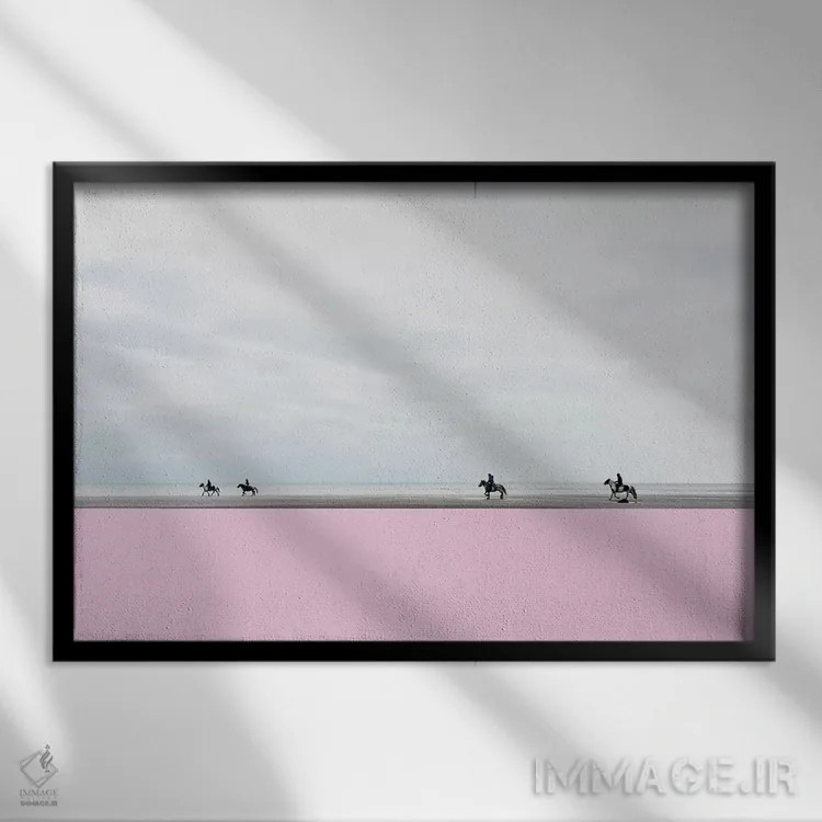 تابلو اکوئوس (اسبسانان) اثر کاسیا بک - نمای قابدار مشکی