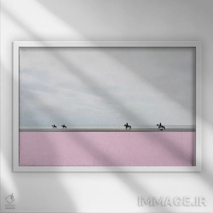 تابلو اکوئوس (اسبسانان) اثر کاسیا بک - نمای قابدار سفید